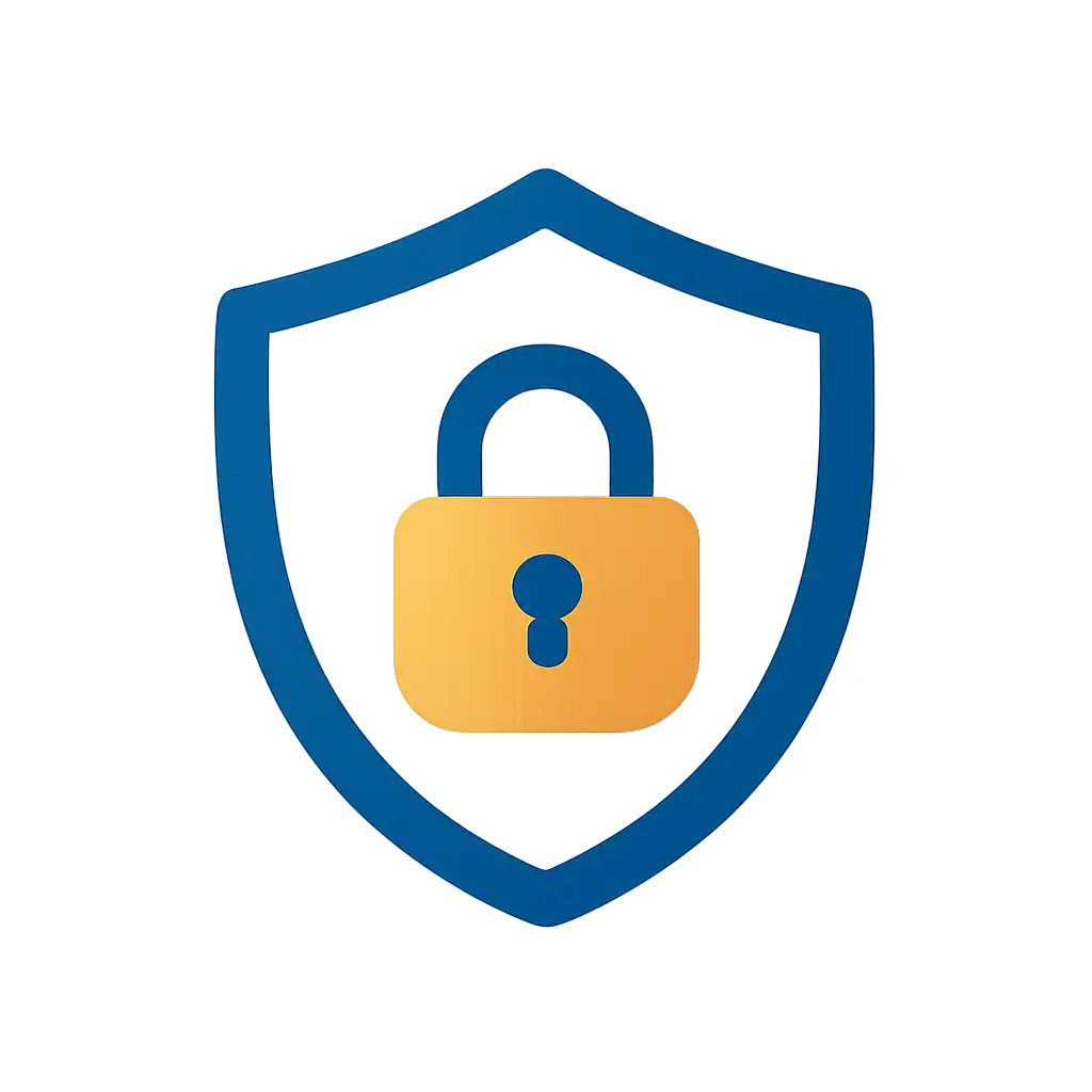 Security shield icon with lock: 92 Club safety visualization